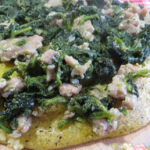 Polenta broccoli e salsiccia