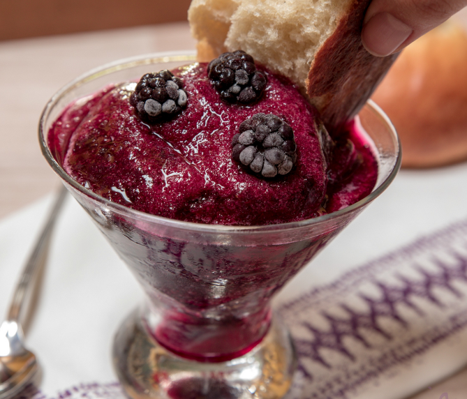 Granita di more